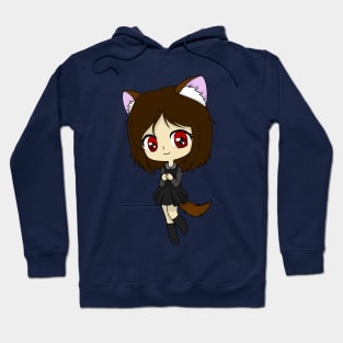 gacha wolf girl chibi Hoodie